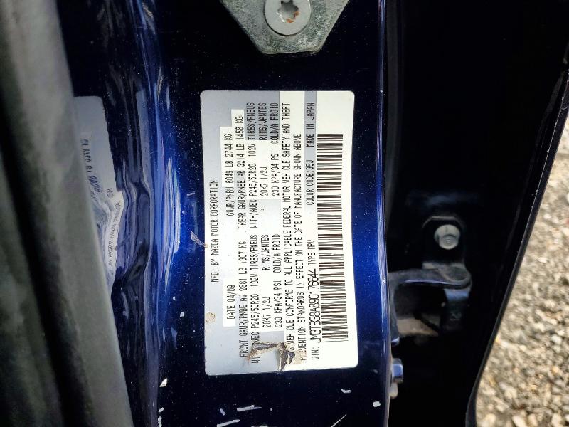 45887036 :رقم المزاد ، JM3TB38A890176644 vin ، 2009 Mazda Cx-9 مزاد بيع