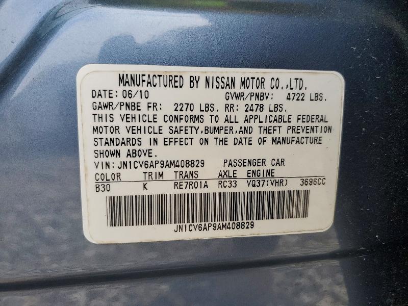 Aukcja sprzedaży 2010 Infiniti G37 Sedan, vin: JN1CV6AP9AM408829, numer aukcji: 46635206