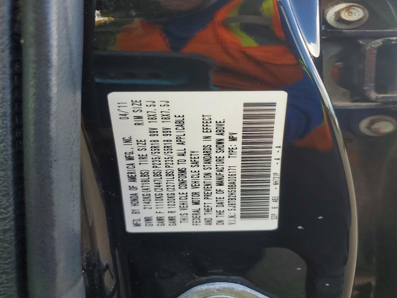 48008506 :رقم المزاد ، 5J8TB2H59BA006171 vin ، 2011 Acura Rdx مزاد بيع