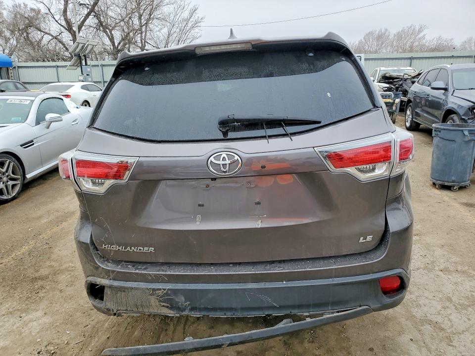 2016 Toyota Highlander მანქანა იყიდება აუქციონზე, vin: 5TDZKRFH6GS183866, აუქციონის ნომერი: 79753745