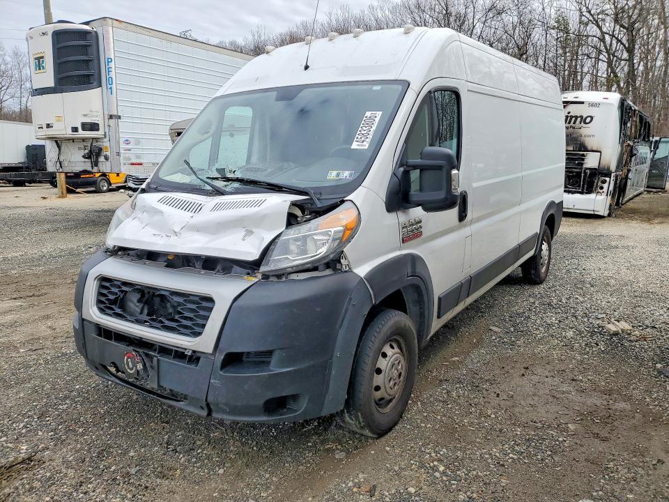 45833806 :رقم المزاد ، 3C6TRVDG4LE101519 vin ، 2020 Ram Promaster 2500 مزاد بيع