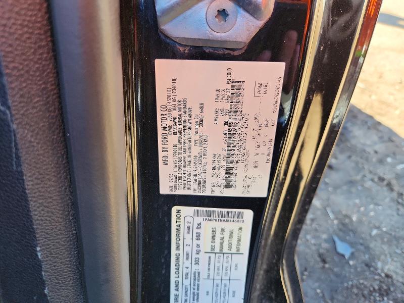 Продаж на аукціоні авто 2018 Ford Mustang, vin: 1FA6P8TH9J5145070, номер лоту: 46196616