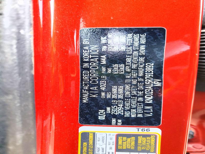 Aukcja sprzedaży 2024 Kia Soul, vin: KNDJ23AU5R7913892, numer aukcji: 45782386