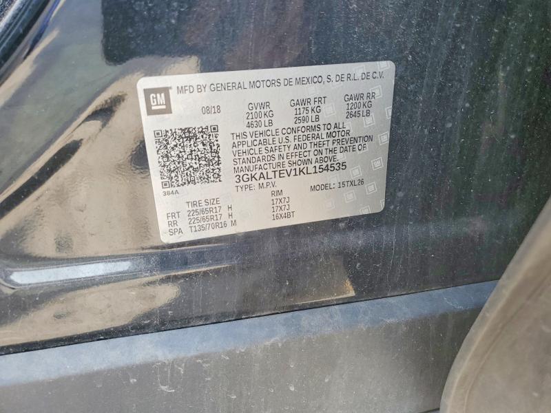 Aukcja sprzedaży 2019 Gmc Terrain, vin: 3GKALTEV1KL154535, numer aukcji: 48071556