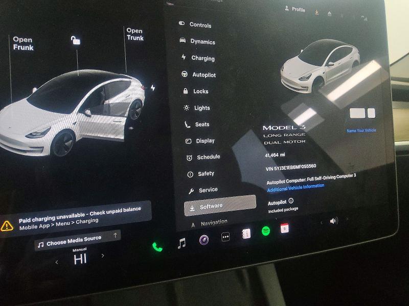 2021 Tesla Model 3 მანქანა იყიდება აუქციონზე, vin: 5YJ3E1EB6MF055560, აუქციონის ნომერი: 78691165