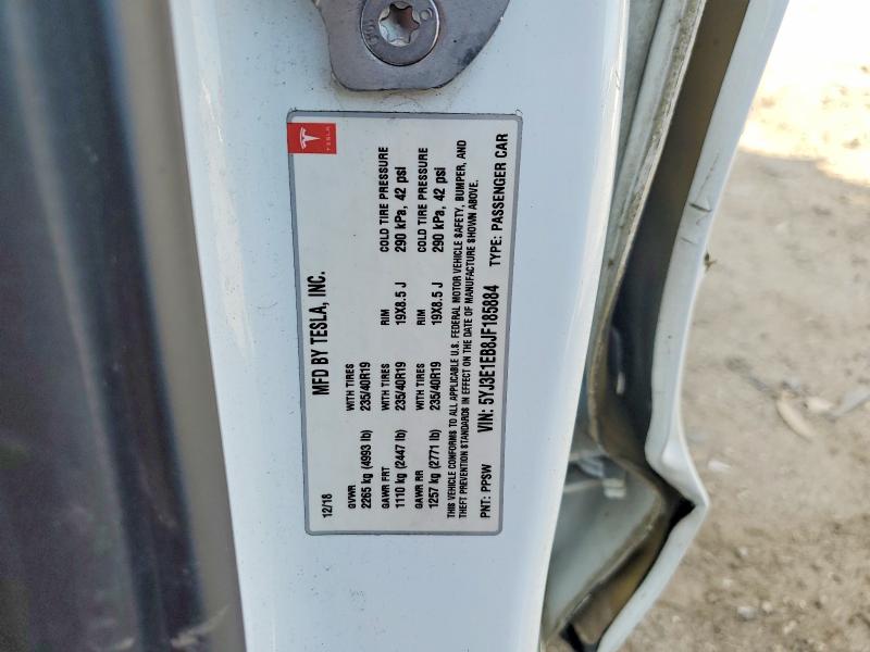 Продажа на аукционе авто 2018 Tesla Model 3, vin: 5YJ3E1EB8JF185884, номер лота: 46848876