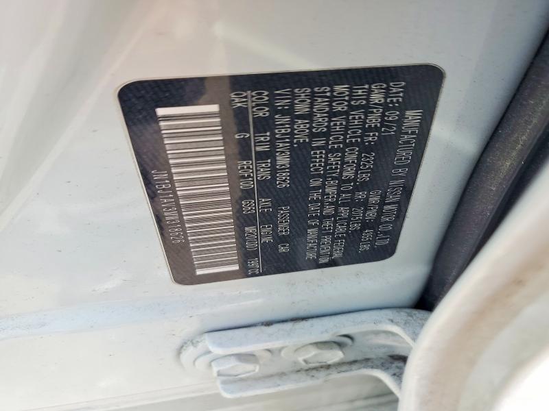 2021 Nissan Rogue Sport მანქანა იყიდება აუქციონზე, vin: JN1BJ1AV3MW318626, აუქციონის ნომერი: 47426086