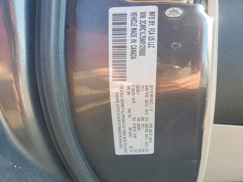 Aukcja sprzedaży 2022 Chrysler Pacifica, vin: 2C4RC1L75NR129880, numer aukcji: 45877116