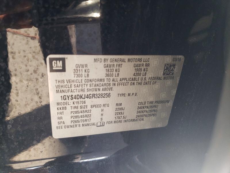 Продаж на аукціоні авто 2016 Cadillac Escalade, vin: 1GYS4DKJ4GR328256, номер лоту: 41888976