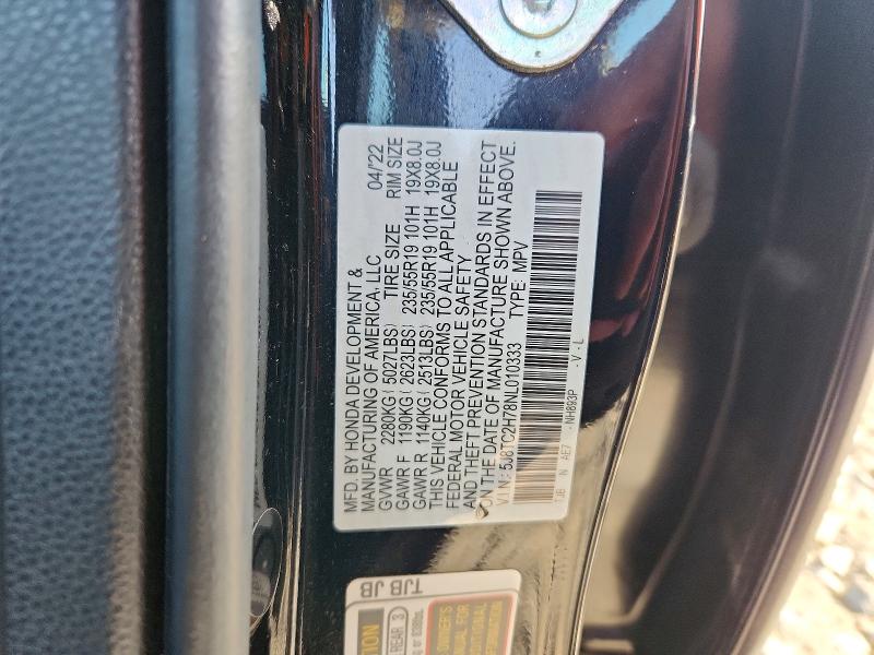 Aukcja sprzedaży 2022 Acura Rdx, vin: 5J8TC2H78NL010333, numer aukcji: 46691446