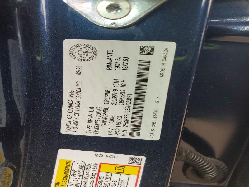 Продажа на аукционе авто 2025 Honda Cr-v, vin: 2HKRS6H93SH223971, номер лота: 47815576