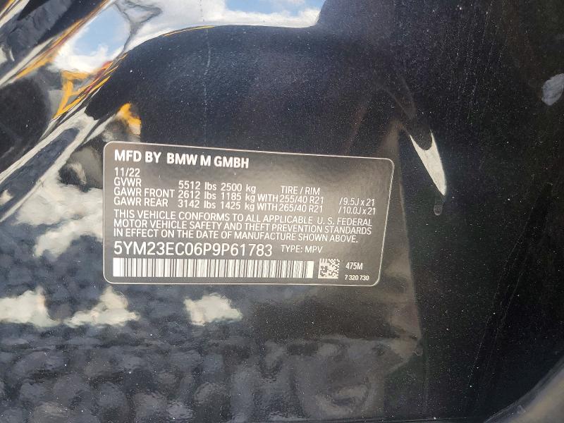 79955735 :رقم المزاد ، 5YM23EC06P9P61783 vin ، 2023 Bmw X4 مزاد بيع
