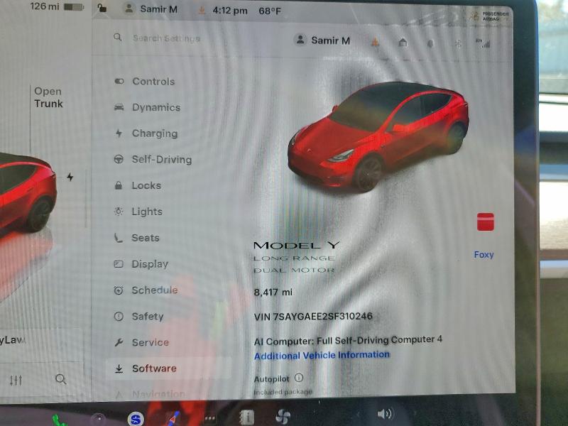 Продажа на аукционе авто 2025 Tesla Model Y, vin: 7SAYGAEE2SF310246, номер лота: 47098276