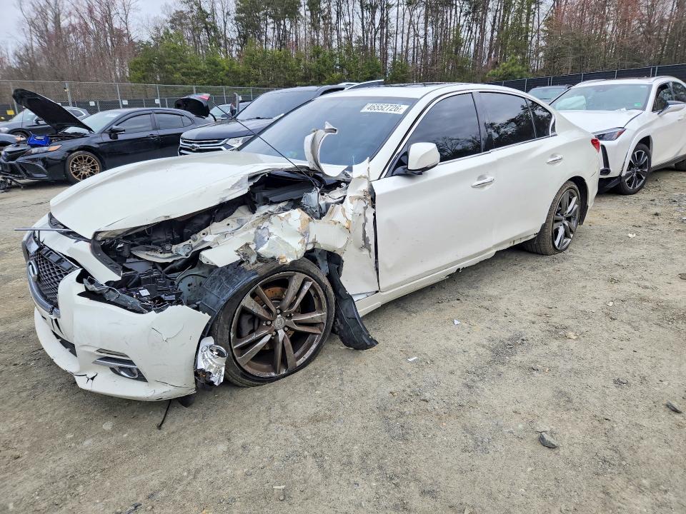 46552726 :رقم المزاد ، JN1BV7AR7FM420312 vin ، 2015 Infiniti Q50 مزاد بيع