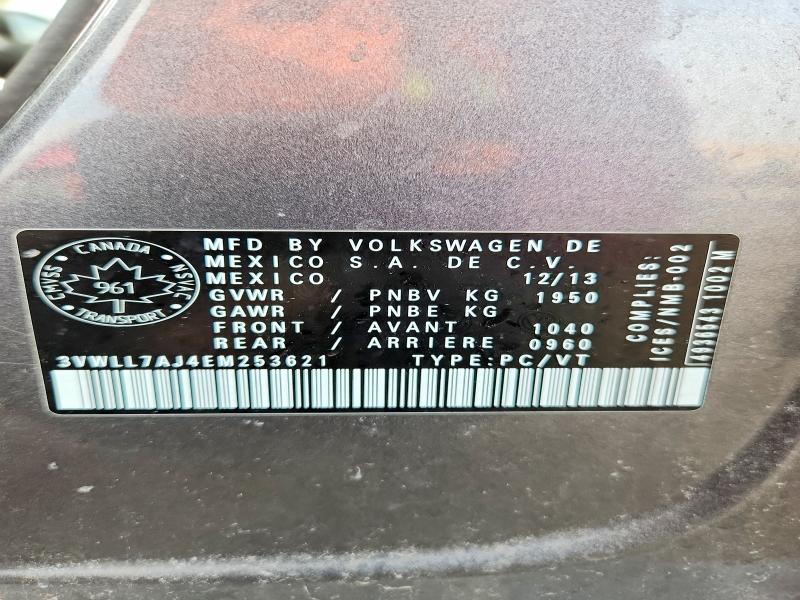 Продажа на аукционе авто 2014 Volkswagen Jetta, vin: 3VWLL7AJ4EM253621, номер лота: 41949206