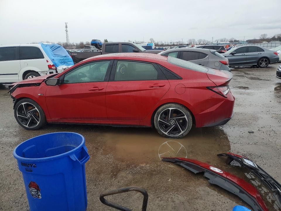 46044746 :رقم المزاد ، KMHLR4AF2NU296812 vin ، 2022 Hyundai Elantra مزاد بيع