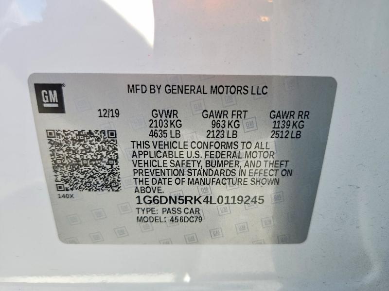 Продаж на аукціоні авто 2020 Cadillac Ct5, vin: 1G6DN5RK4L0119245, номер лоту: 47622186