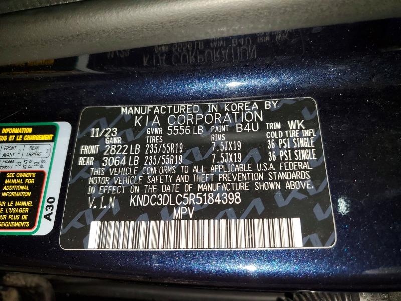 Продаж на аукціоні авто 2024 Kia Ev6, vin: KNDC3DLC5R5184398, номер лоту: 47993966