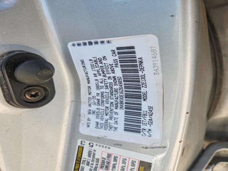 Aukcja sprzedaży 2006 Toyota Corolla, vin: 1NXBR30E16Z649850, numer aukcji: 47492416