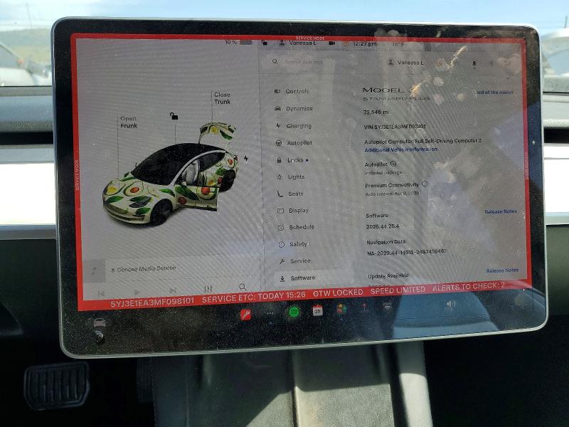Продаж на аукціоні авто 2021 Tesla Model 3, vin: 5YJ3E1EA3MF098101, номер лоту: 47278636
