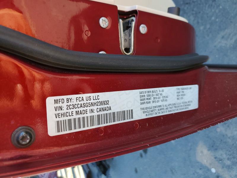 Продажа на аукционе авто 2022 Chrysler 300, vin: 2C3CCASG5NH236932, номер лота: 79813385
