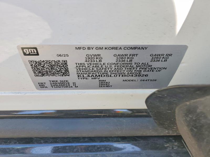 45656716 :رقم المزاد ، KL4AMDSL0TB043926 vin ، 2026 Buick Encore Gx مزاد بيع