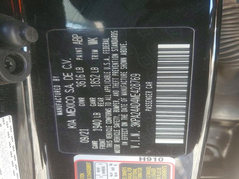 Продажа на аукционе авто 2021 Kia Rio, vin: 3KPA24AD4ME428769, номер лота: 46940576