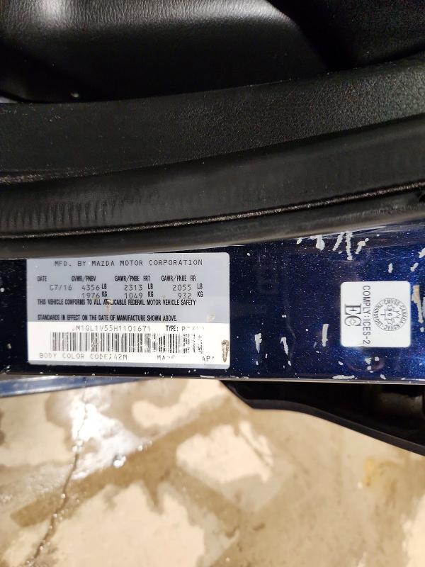 Продаж на аукціоні авто 2017 Mazda 6, vin: JM1GL1V55H1101671, номер лоту: 46828146