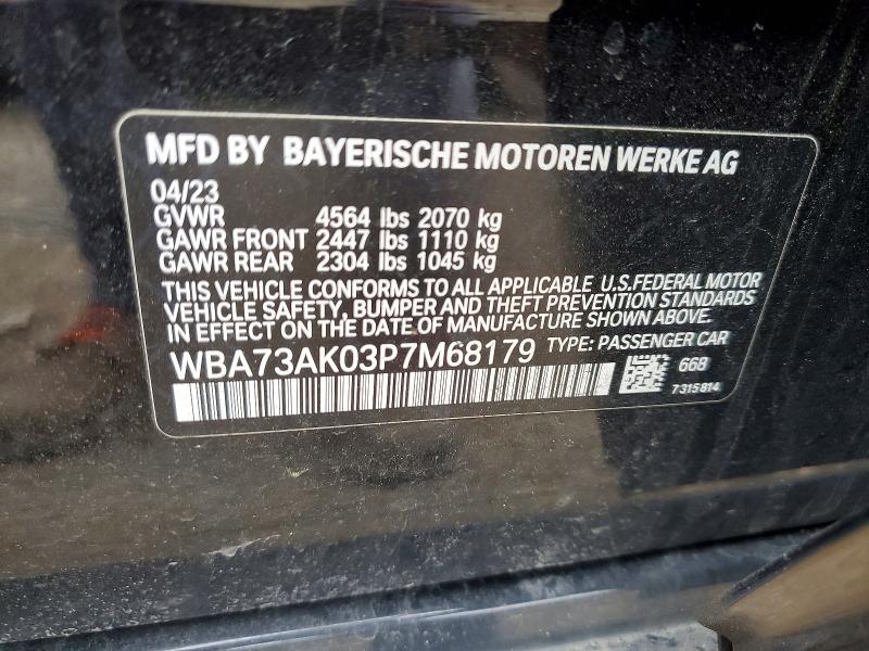 78828065 :رقم المزاد ، WBA73AK03P7M68179 vin ، 2023 Bmw 228xi مزاد بيع