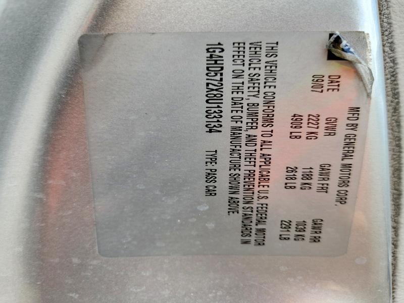 2008 Buick Lucerne მანქანა იყიდება აუქციონზე, vin: 1G4HD572X8U133134, აუქციონის ნომერი: 79201215