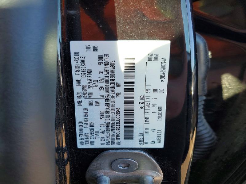 Продажа на аукционе авто 2020 Ford Escape, vin: 1FMCU9BZ3LUC09548, номер лота: 46556246