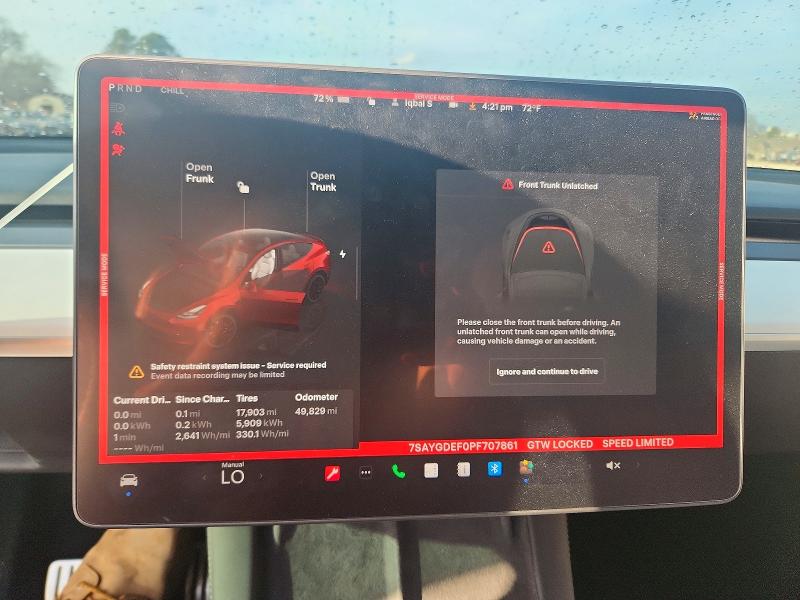 Aukcja sprzedaży 2023 Tesla Model Y, vin: 7SAYGDEF0PF707861, numer aukcji: 79196125