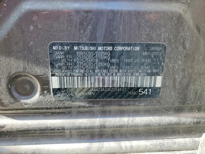Aukcja sprzedaży 2019 Mitsubishi Outlander, vin: JA4AZ3A32KZ054137, numer aukcji: 46393496
