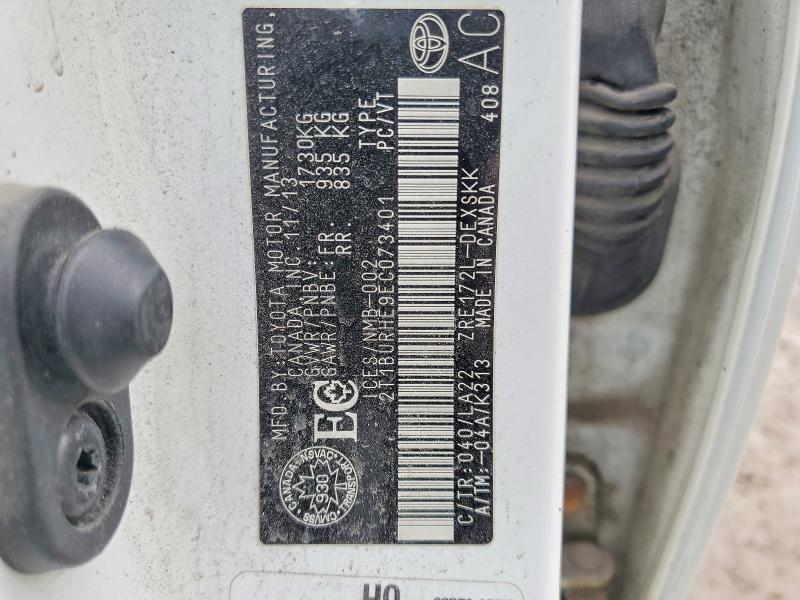 Продажа на аукционе авто 2014 Toyota Corolla, vin: 2T1BURHE9EC073401, номер лота: 46724586