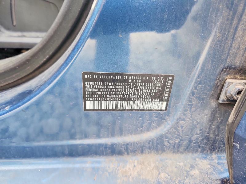 47704476 :رقم المزاد ، 3VWDB7AJ6HM249954 vin ، 2017 Volkswagen Jetta مزاد بيع