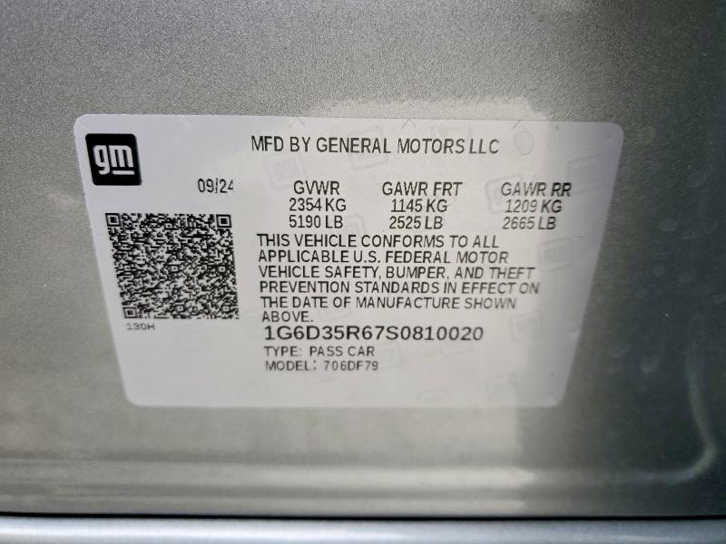 Продаж на аукціоні авто 2025 Cadillac Ct5-v, vin: 1G6D35R67S0810020, номер лоту: 47503826