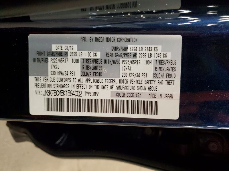 Aukcja sprzedaży 2019 Mazda Cx-5, vin: JM3KFBCM5K1684002, numer aukcji: 79677385