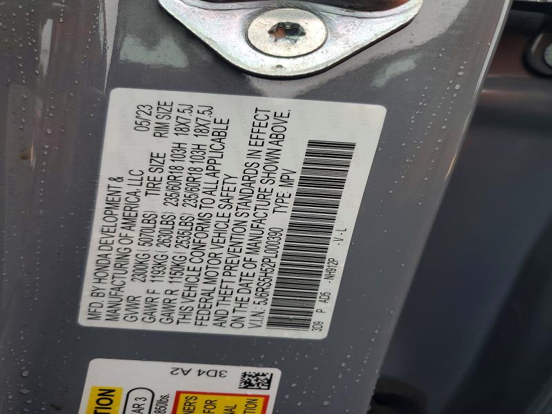Aukcja sprzedaży 2023 Honda Cr-v, vin: 5J6RS5H52PL000390, numer aukcji: 79798095
