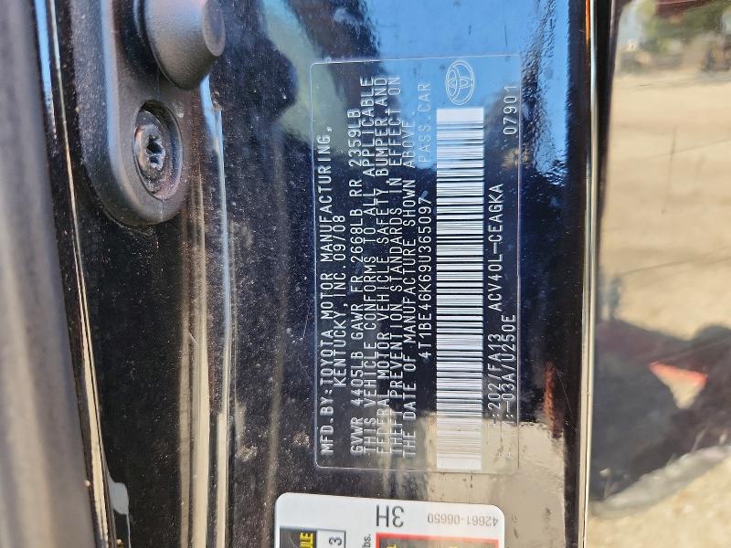79360835 :رقم المزاد ، 4T1BE46K69U365097 vin ، 2009 Toyota Camry مزاد بيع