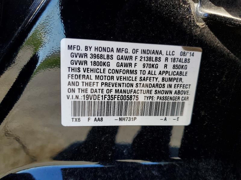 Продаж на аукціоні авто 2015 Acura Ilx, vin: 19VDE1F35FE005875, номер лоту: 79626105