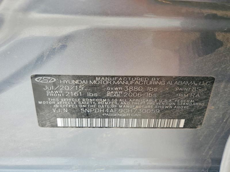 Aukcja sprzedaży 2016 Hyundai Elantra, vin: 5NPDH4AE9GH730059, numer aukcji: 48329526