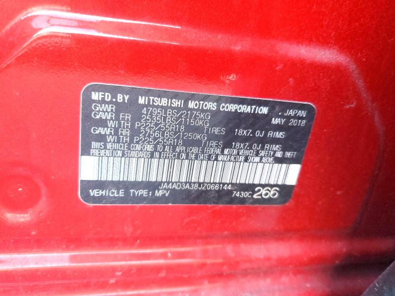 Продаж на аукціоні авто 2018 Mitsubishi Outlander, vin: JA4AD3A38JZ066144, номер лоту: 46010056