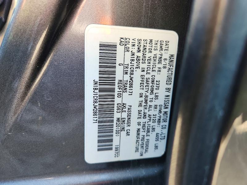 Aukcja sprzedaży 2018 Nissan Rogue Sport, vin: JN1BJ1CR8JW286171, numer aukcji: 48310216