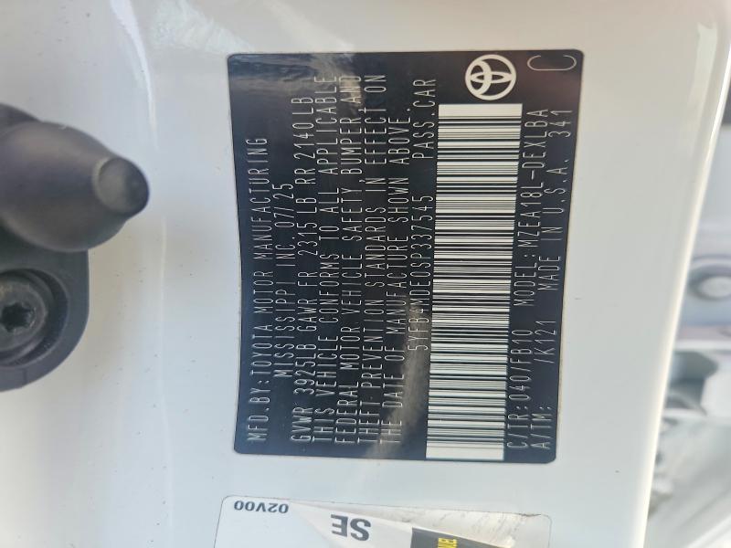 Продажа на аукционе авто 2025 Toyota Corolla, vin: 5YFB4MDE0SP337545, номер лота: 47574006