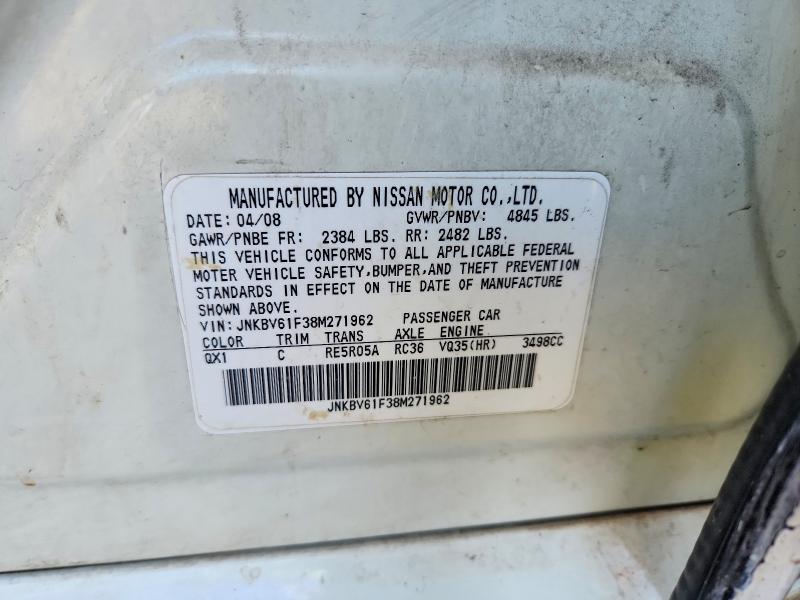 Продажа на аукционе авто 2008 Infiniti G35, vin: JNKBV61F38M271962, номер лота: 45943686