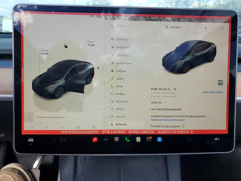2025 Tesla Model Y მანქანა იყიდება აუქციონზე, vin: 7SAYGDEEXSA363551, აუქციონის ნომერი: 79834085