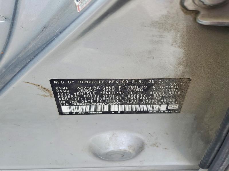 Aukcja sprzedaży 2017 Honda Fit, vin: 3HGGK5G50HM706953, numer aukcji: 45540566