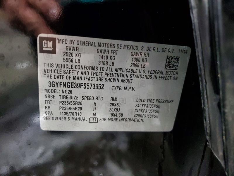 Продаж на аукціоні авто 2015 Cadillac Srx, vin: 3GYFNGE39FS573952, номер лоту: 41601976