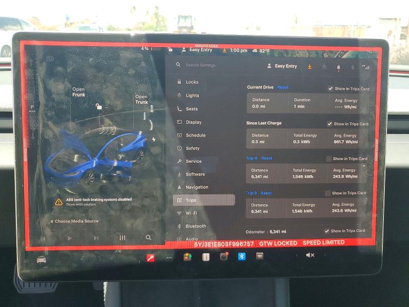 Продаж на аукціоні авто 2025 Tesla Model 3, vin: 5YJ3E1EB0SF996757, номер лоту: 47991576