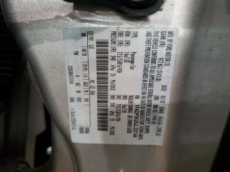 2018 Ford Focus მანქანა იყიდება აუქციონზე, vin: 1FADP3K26JL322144, აუქციონის ნომერი: 46212166